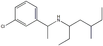 [1-(3-chlorophenyl)ethyl](5-methylheptan-3-yl)amine Struktur