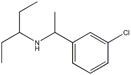 [1-(3-chlorophenyl)ethyl](pentan-3-yl)amine Struktur