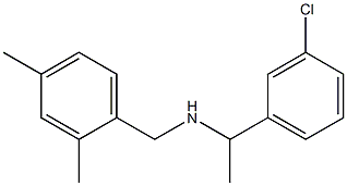 [1-(3-chlorophenyl)ethyl][(2,4-dimethylphenyl)methyl]amine Struktur