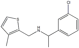 [1-(3-chlorophenyl)ethyl][(3-methylthiophen-2-yl)methyl]amine Struktur