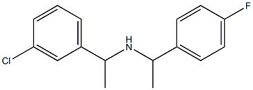 [1-(3-chlorophenyl)ethyl][1-(4-fluorophenyl)ethyl]amine Struktur