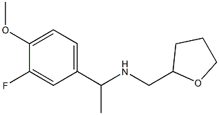 [1-(3-fluoro-4-methoxyphenyl)ethyl](oxolan-2-ylmethyl)amine Struktur