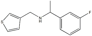 [1-(3-fluorophenyl)ethyl](thiophen-3-ylmethyl)amine Struktur