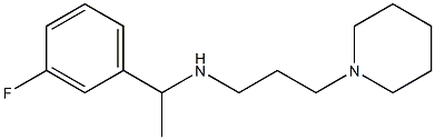 [1-(3-fluorophenyl)ethyl][3-(piperidin-1-yl)propyl]amine Struktur