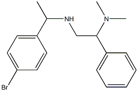 [1-(4-bromophenyl)ethyl][2-(dimethylamino)-2-phenylethyl]amine Struktur