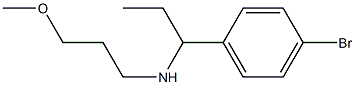 [1-(4-bromophenyl)propyl](3-methoxypropyl)amine Struktur