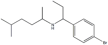 [1-(4-bromophenyl)propyl](5-methylhexan-2-yl)amine Struktur