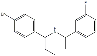 [1-(4-bromophenyl)propyl][1-(3-fluorophenyl)ethyl]amine Struktur