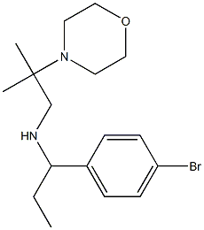 [1-(4-bromophenyl)propyl][2-methyl-2-(morpholin-4-yl)propyl]amine Struktur