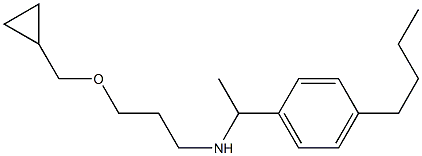 [1-(4-butylphenyl)ethyl][3-(cyclopropylmethoxy)propyl]amine Struktur