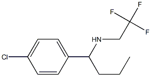 [1-(4-chlorophenyl)butyl](2,2,2-trifluoroethyl)amine Struktur