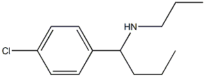 [1-(4-chlorophenyl)butyl](propyl)amine Structure