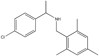 [1-(4-chlorophenyl)ethyl][(2,4,6-trimethylphenyl)methyl]amine Struktur