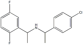 [1-(4-chlorophenyl)ethyl][1-(2,5-difluorophenyl)ethyl]amine Struktur