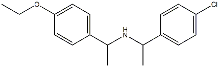 [1-(4-chlorophenyl)ethyl][1-(4-ethoxyphenyl)ethyl]amine Struktur