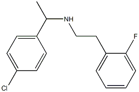 [1-(4-chlorophenyl)ethyl][2-(2-fluorophenyl)ethyl]amine Struktur