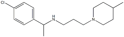 [1-(4-chlorophenyl)ethyl][3-(4-methylpiperidin-1-yl)propyl]amine Struktur