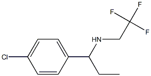 [1-(4-chlorophenyl)propyl](2,2,2-trifluoroethyl)amine Struktur