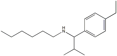 [1-(4-ethylphenyl)-2-methylpropyl](hexyl)amine Struktur