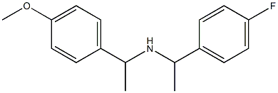 [1-(4-fluorophenyl)ethyl][1-(4-methoxyphenyl)ethyl]amine Struktur