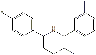 [1-(4-fluorophenyl)pentyl][(3-methylphenyl)methyl]amine Struktur