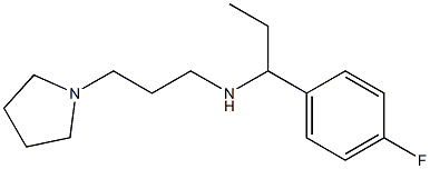 [1-(4-fluorophenyl)propyl][3-(pyrrolidin-1-yl)propyl]amine Struktur