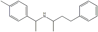 [1-(4-methylphenyl)ethyl](4-phenylbutan-2-yl)amine Struktur