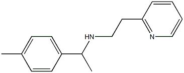 [1-(4-methylphenyl)ethyl][2-(pyridin-2-yl)ethyl]amine Struktur