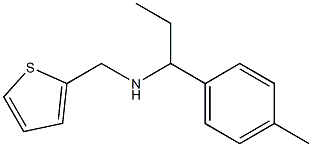 [1-(4-methylphenyl)propyl](thiophen-2-ylmethyl)amine Struktur