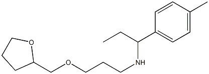 [1-(4-methylphenyl)propyl][3-(oxolan-2-ylmethoxy)propyl]amine Struktur