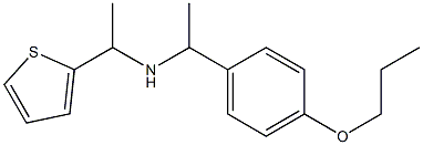 [1-(4-propoxyphenyl)ethyl][1-(thiophen-2-yl)ethyl]amine Struktur