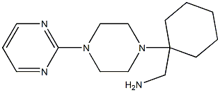 [1-(4-pyrimidin-2-ylpiperazin-1-yl)cyclohexyl]methylamine Struktur