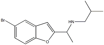 [1-(5-bromo-1-benzofuran-2-yl)ethyl](2-methylpropyl)amine Struktur