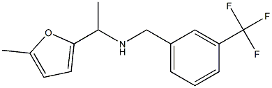 [1-(5-methylfuran-2-yl)ethyl]({[3-(trifluoromethyl)phenyl]methyl})amine Struktur