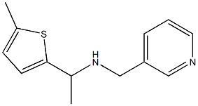 [1-(5-methylthiophen-2-yl)ethyl](pyridin-3-ylmethyl)amine Struktur