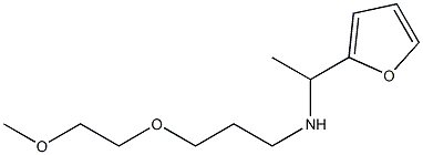 [1-(furan-2-yl)ethyl][3-(2-methoxyethoxy)propyl]amine Struktur