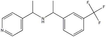 [1-(pyridin-4-yl)ethyl]({1-[3-(trifluoromethyl)phenyl]ethyl})amine Struktur