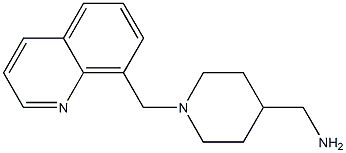 [1-(quinolin-8-ylmethyl)piperidin-4-yl]methanamine Struktur