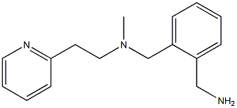 [2-({methyl[2-(pyridin-2-yl)ethyl]amino}methyl)phenyl]methanamine Struktur