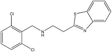 [2-(1,3-benzothiazol-2-yl)ethyl][(2,6-dichlorophenyl)methyl]amine Struktur