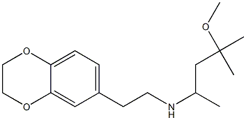 [2-(2,3-dihydro-1,4-benzodioxin-6-yl)ethyl](4-methoxy-4-methylpentan-2-yl)amine Struktur