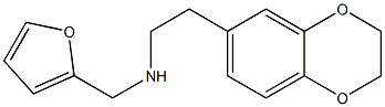 [2-(2,3-dihydro-1,4-benzodioxin-6-yl)ethyl](furan-2-ylmethyl)amine Struktur