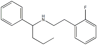 [2-(2-fluorophenyl)ethyl](1-phenylbutyl)amine Struktur