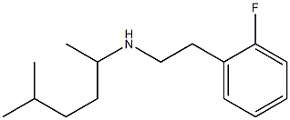 [2-(2-fluorophenyl)ethyl](5-methylhexan-2-yl)amine Struktur