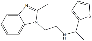 [2-(2-methyl-1H-1,3-benzodiazol-1-yl)ethyl][1-(thiophen-2-yl)ethyl]amine Struktur