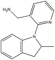 [2-(2-methyl-2,3-dihydro-1H-indol-1-yl)pyridin-3-yl]methanamine Struktur