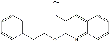 [2-(2-phenylethoxy)quinolin-3-yl]methanol Struktur