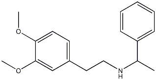 [2-(3,4-dimethoxyphenyl)ethyl](1-phenylethyl)amine Struktur