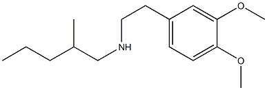 [2-(3,4-dimethoxyphenyl)ethyl](2-methylpentyl)amine Struktur