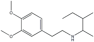 [2-(3,4-dimethoxyphenyl)ethyl](3-methylpentan-2-yl)amine Struktur